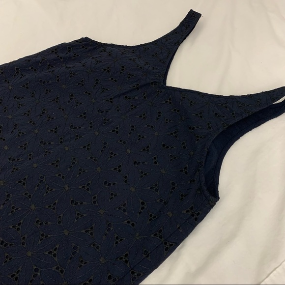 A New Day—Navy and Black Eyelet Tank Top—Size XS - Picture 9 of 10